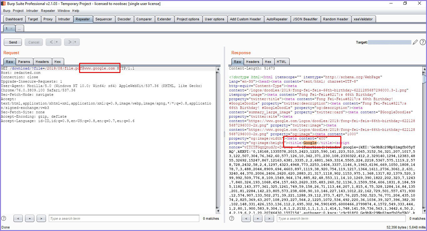 AWS Metadata Disclosure via "Hardcoded Host" Download Function
