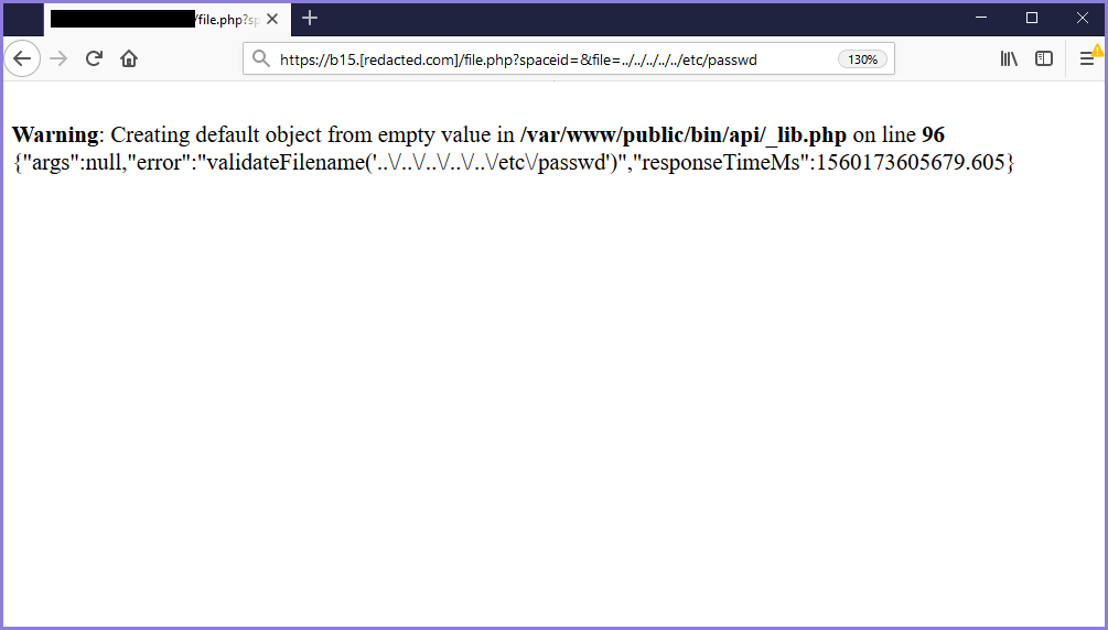 Reflected XSS on Error Page